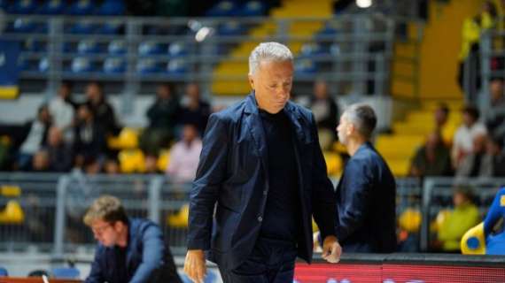 A2 - Brindisi, Bucchi dopo Pesaro: «Questa partita ci deve insegnare tanto»