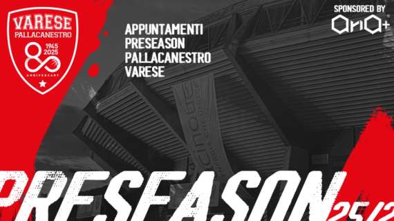 Openjobmetis Varese, ecco il calendario delle amichevoli pre-season