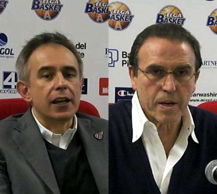 Marco Crespi e Carlo Recalcati in sala stampa