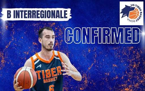 Serie B - Valerio Lentini prosegue con la maglia della Tiber Basket Roma