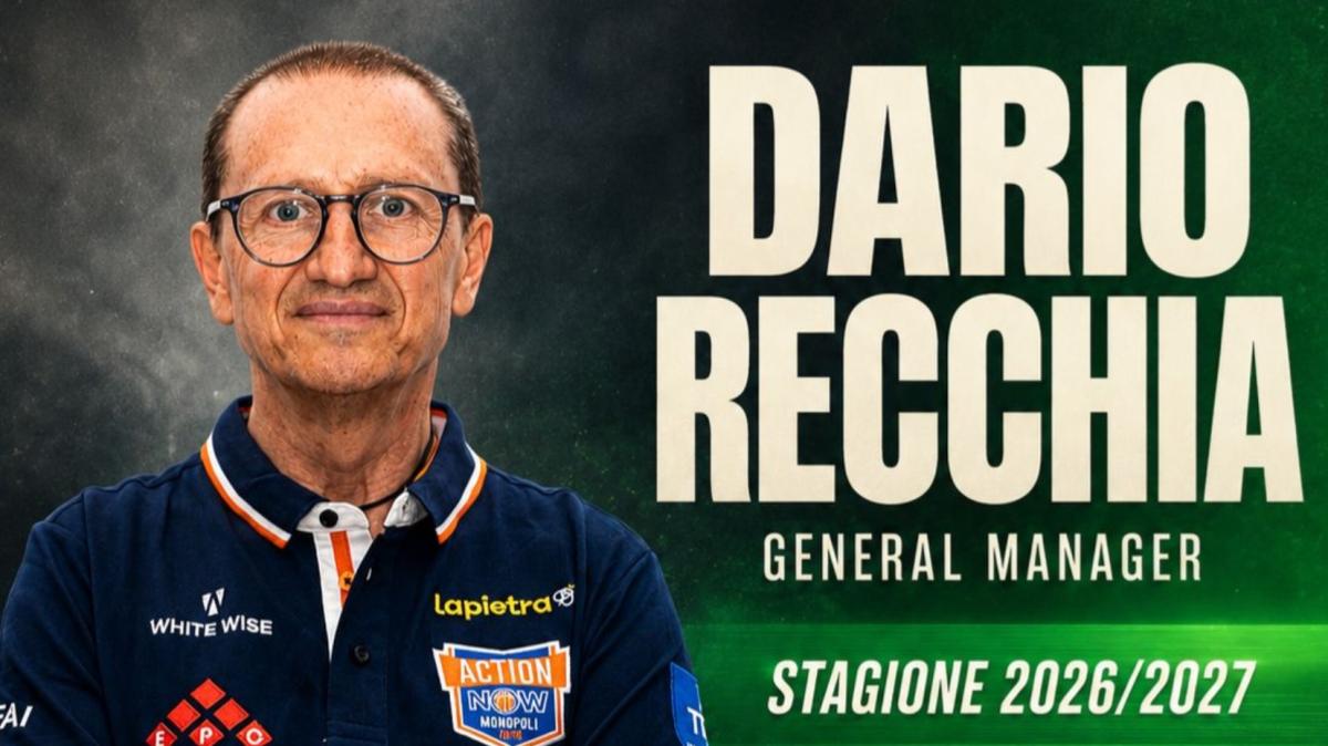 B Int - Dario Recchia è il nuovo general manager della White Wise Basket Monopoli 2019