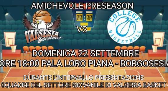 Serie B - Valsesia, domani amichevole contro il College Borgomanero