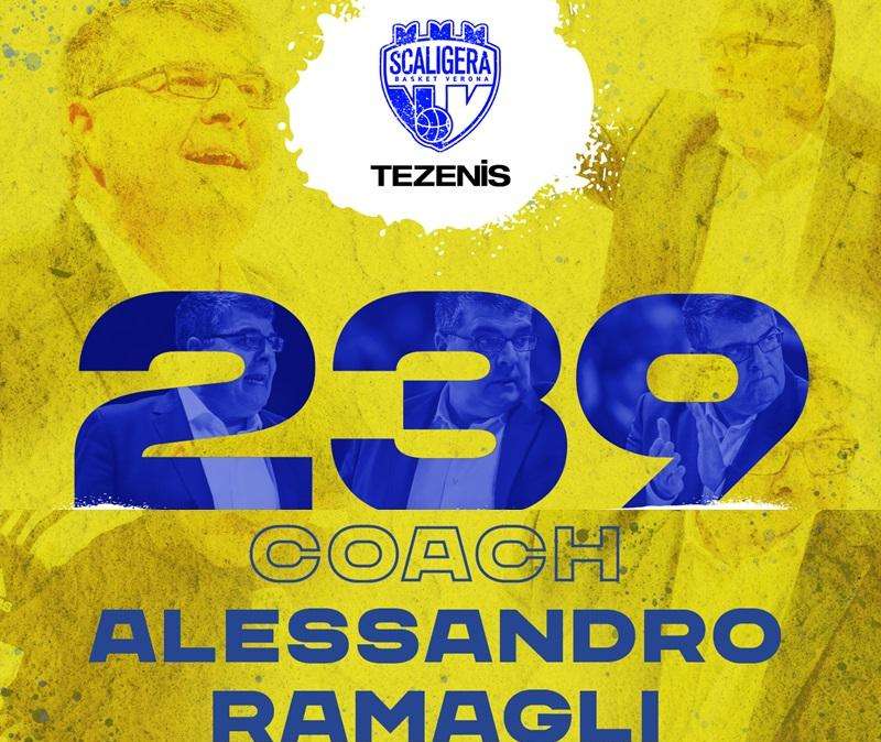 A2 - Scaligera Verona, Ramagli nella storia con il record di panchine