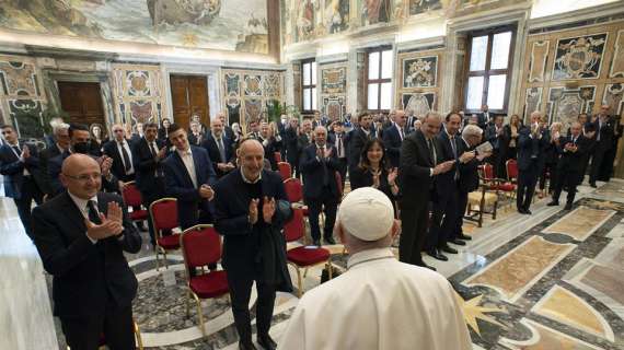 Italia - Una delegazione della FIP ricevuta da Papa Francesco