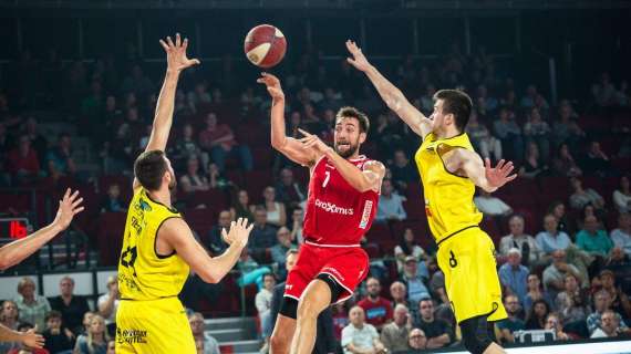 EuroMillions Basketball League- L'Oostende (Virtus Bologna) passa di misura a Charleroi con Djordjevic da tre