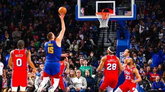 NBA - A Philadelphia Nikola Jokic risolve il testa a testa tra Sixers e Nuggets