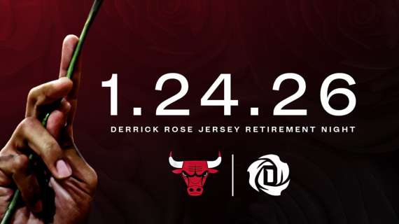 Chicago Bulls, la maglia #1 di Derrick Rose sarà ritirata il 24 gennaio 2026