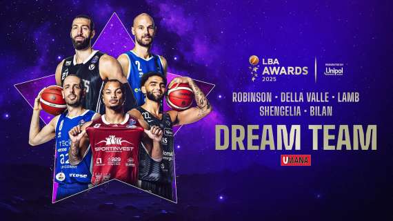 Il Dream Team scelto dalla LBA: ci sono due giocatori di Brescia dentro