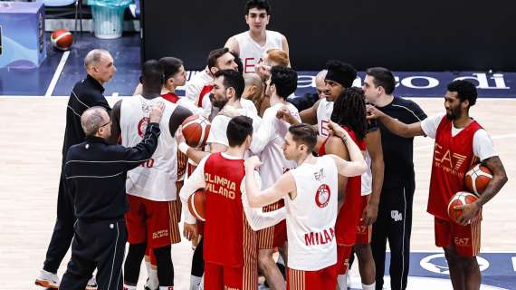 Olimpia Milano, Fabien Causeur ha preso parte allo shootaround