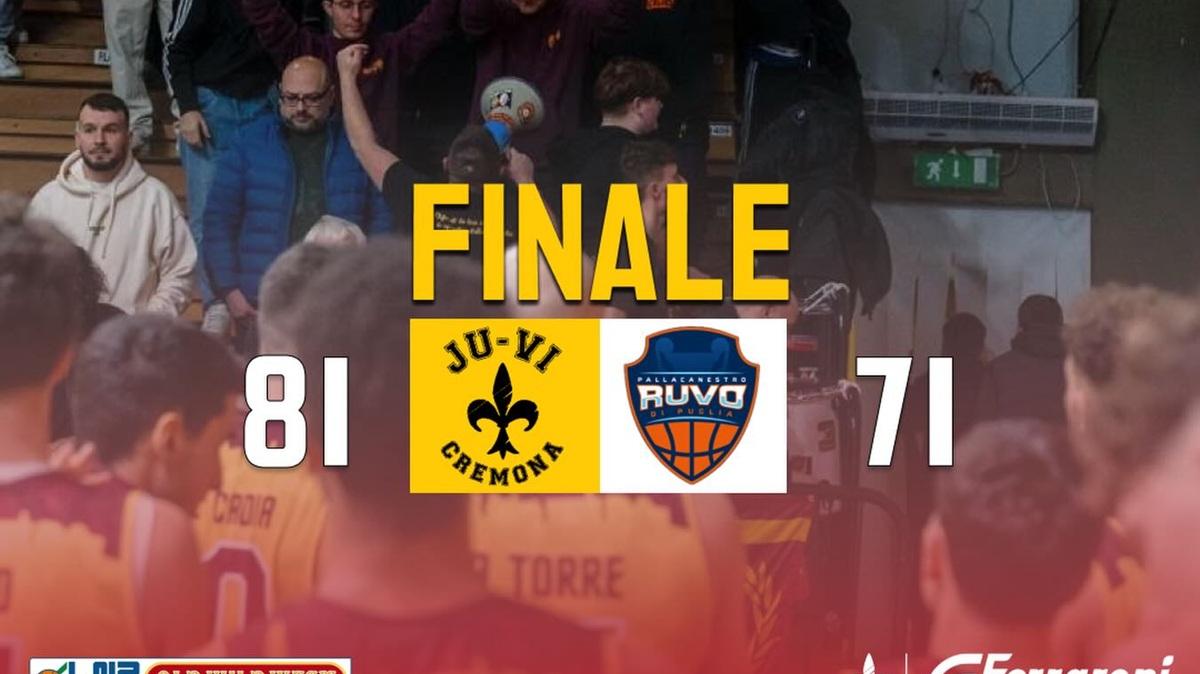 A2 - Ferraroni Cremona parte forte contro Ruvo di Puglia e controlla