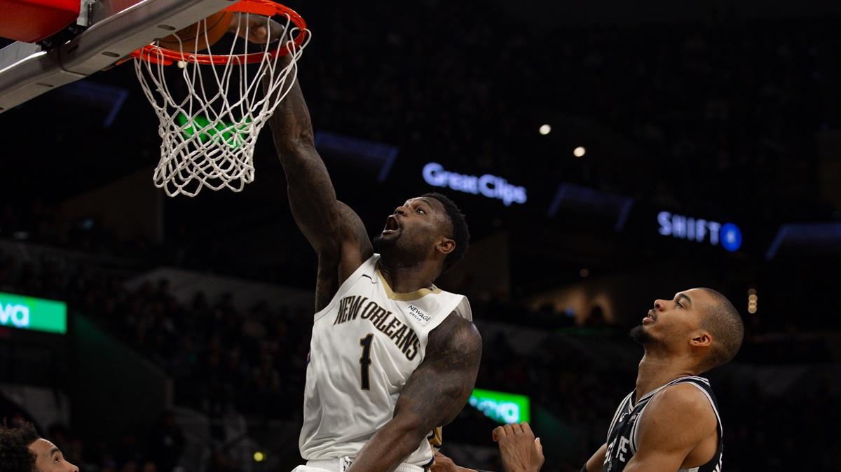 Zion Williamson guida i Pelicans alla grande rimonta sul campo degli Spurs