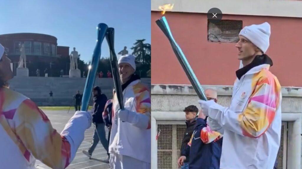 Achille Polonara: «Io con la fiamma olimpica. È stata una grande emozione»