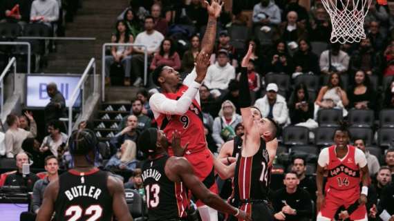 NBA - RJ Barrett fa la differenza tra i Toronto Raptors e i Miami Heat