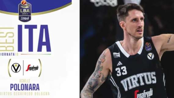 Achille Polonara è Best ITA Fastweb della 16ª giornata della Serie A Unipol 2024/25