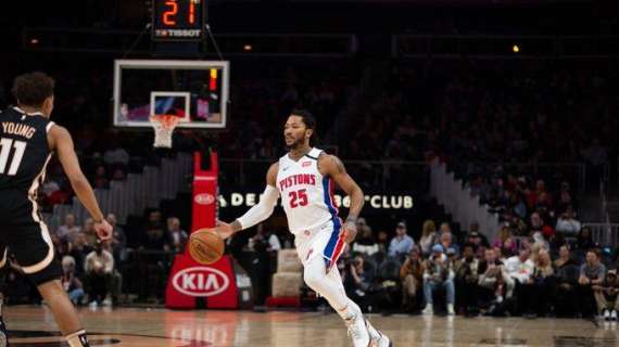NBA - Pistons, Derrick Rose fa girare la testa agli Hawks