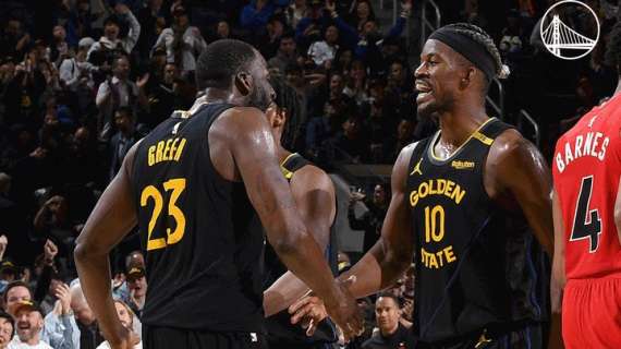 NBA - Con il fiato corto, la coppia Butler-Green salva i Warriors dai Raptors