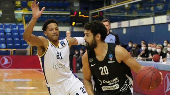 EuroCup - Una grande prestazione di Trento a Parigi, ma l'overtime è del Metropolitans