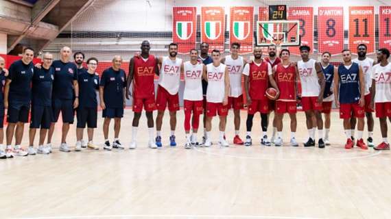 LBA - Olimpia Milano: il primo allenamento della squadra, tutti presenti!