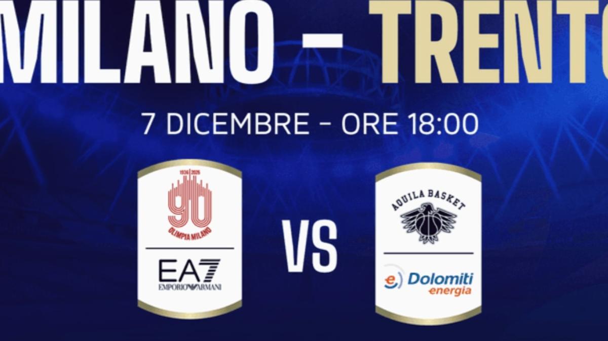 UFFICIALE: Olimpia Milano vs Trento sarà gratuita su LBA Tv domenica