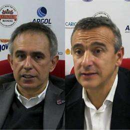 Marco Crespi e Lino Lardo in sala stampa