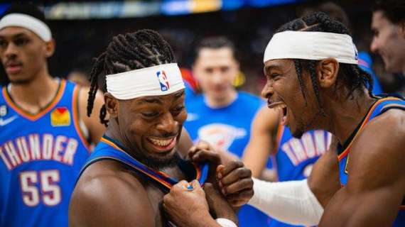 NBA - I Thunder sorprendono anche i Denver Nuggets senza Jokic