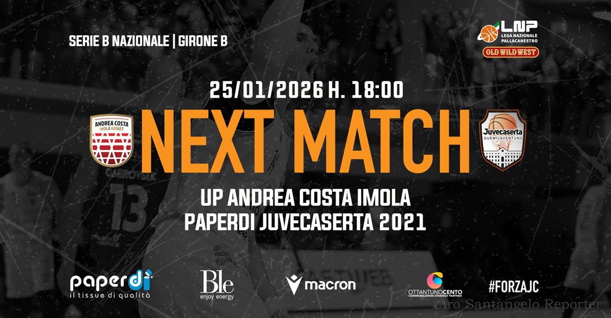 Serie B - Caserta, Lardo: "Niente distrazioni a Imola con l'Andrea Costa"