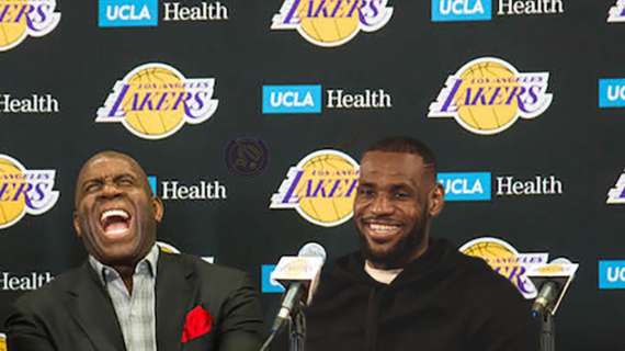 NBA - Magic Johnson convoca i Lakers per motivarli dopo il mancato arrivo di Davis