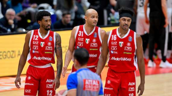 Olimpia Milano, quattro assenze per Messina a Pistoia: out anche Shields e LeDay