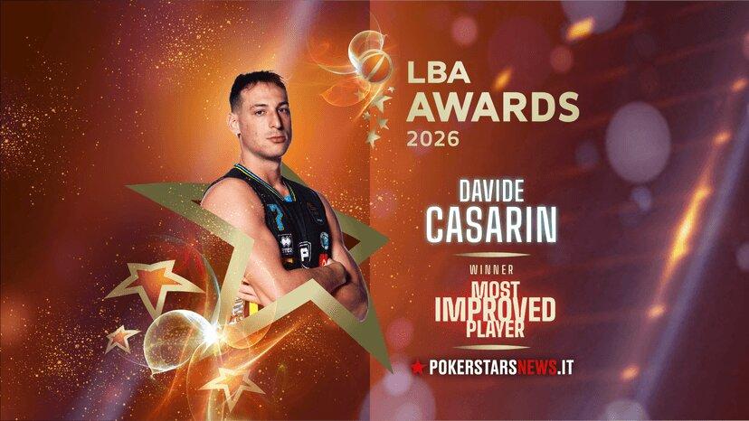 LBA Awards 2026, Davide Casarin è il Most Improved Player of the Year