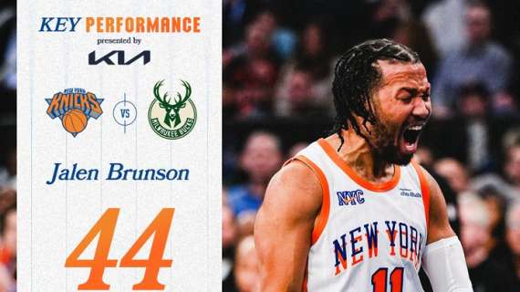 NBA - Con un immenso Jalen Brunson, i Knicks umiliano i Bucks