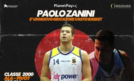 Serie B - Generazione Vincente Vasto Basket: arriva Paolo Zanini