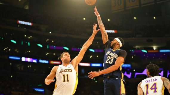 NBA - Troppo forti i Pelicans per questi Los Angeles Lakers