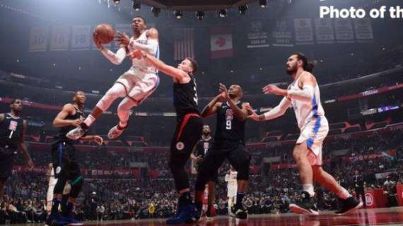 NBA - Thunder più completi e più cattivi nel finale contro i Clippers