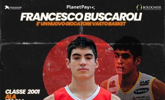 Serie B - Francesco Buscaroli un nuovo giocatore della Vasto Basket