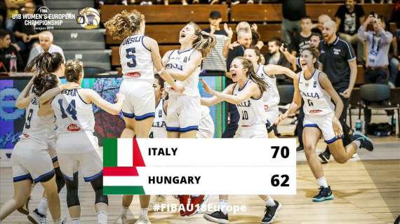Italia campione d'Europa U18: in finale battuta l'Ungheria 