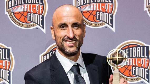 NBA - Manu Ginóbili è stato inserito nella Hall of Fame di Springfield