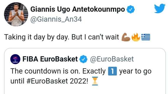 Grecia - Antetokounmpo verso EuroBasket: "Non vedo l'ora"