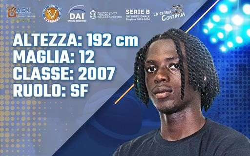 Serie B - Virtus Basket Molfetta: arriva il senegalese Mohamed Seck