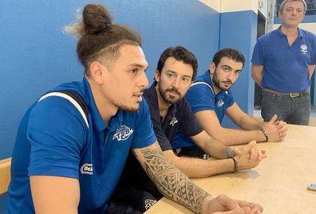 Lega A - Treviso Basket presenta i reduci dalla Cina Fotu e Tessitori