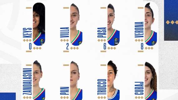 Italbasket femminile, le 12 convocate per la Germania stasera a Faenza