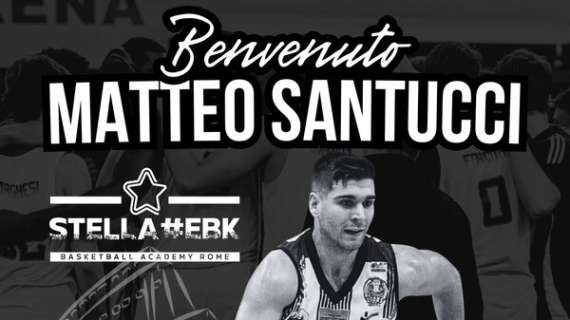 Serie B - La Stella EBK Roma firma l'ala piccola Matteo Santucci