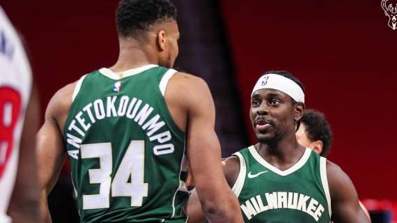 NBA - Bucks: tripla doppia per Giannis e vittoria prepotente a Detroit