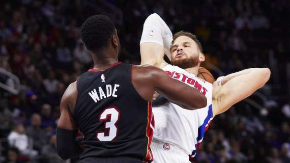 NBA - Blake Griffin e i Pistons graffiano Wade e Miami
