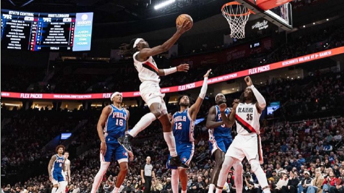  Camara si accende e Portland travolge Philadelphia senza Embiid