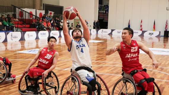 Italia Basket in carrozzina U23, seconda vittoria sul Giappone ai Mondiali 2025