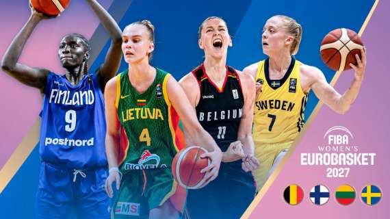 EuroBasket Women 2027: Belgio e Svezia si aggiungono come sedi a Finlandia e Lituania