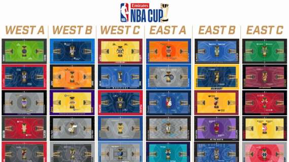 Il design dei campi per la NBA Cup è decisamente mozzafiato