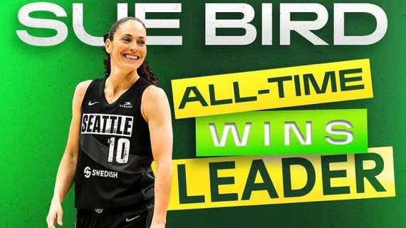 WNBA - Record Sue Bird: nessuno ha vinto più partite di lei nella WNBA