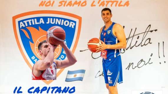Serie B - Attila Basket alla conferma del capitano Pepo Gamazo