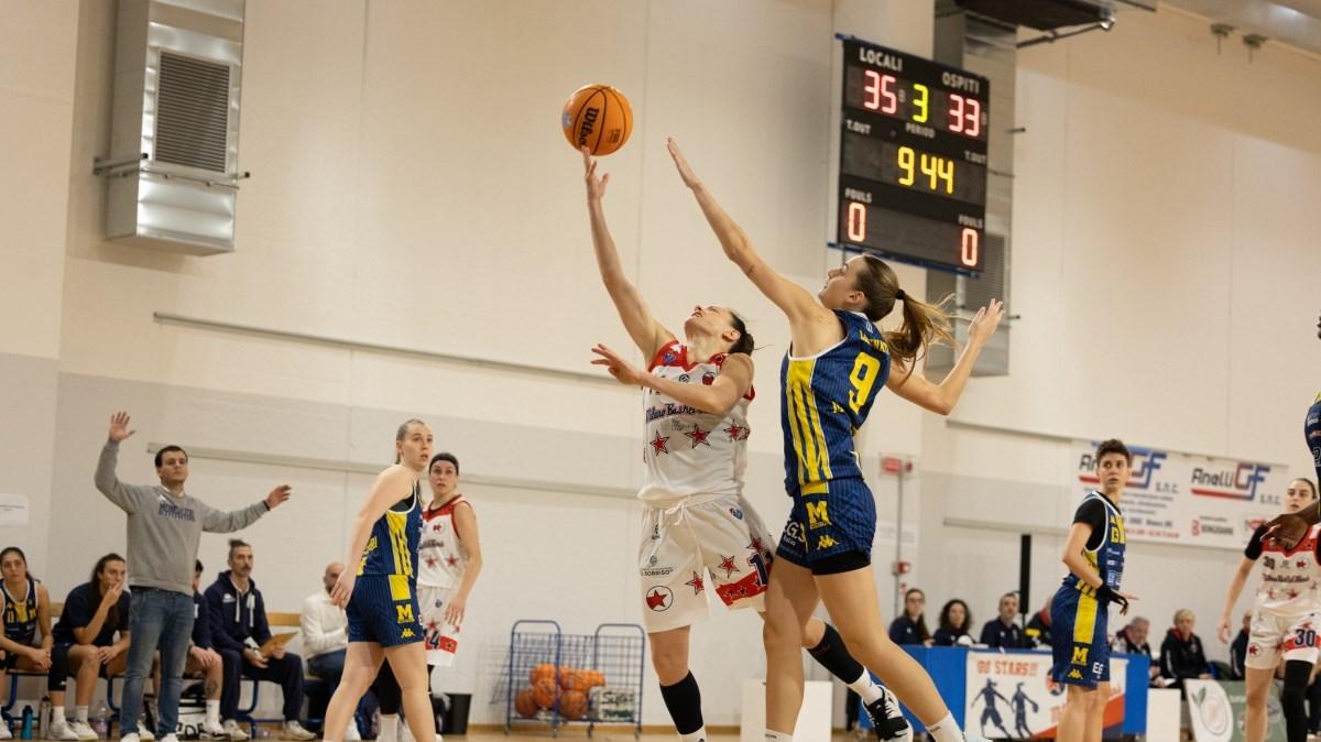 A2 F - Moncalieri battuta solo nel finale da Milano Basket Stars